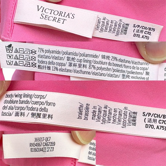 Victoria's Secret Bare Lightly Lined Wireless Comfort Bra In Pink Sz S - Picture 4 of 13